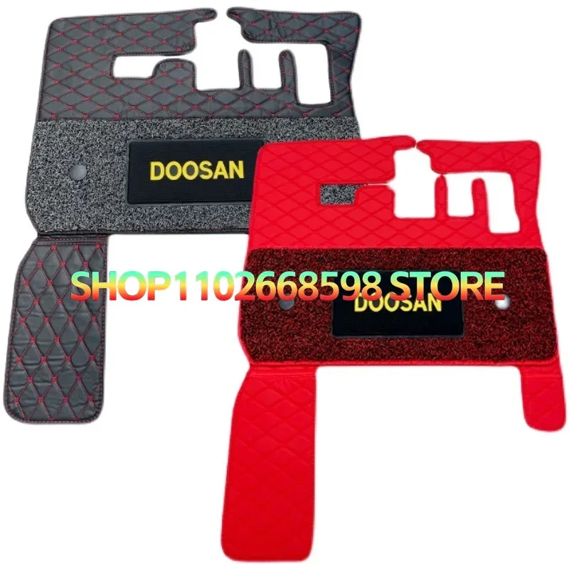 Floor Mats Doosan Wheel Excavation Special Foot Pad for Doosan Daewoo DX55/60 /150W /210w-9C-ECO Cab Carpet Silk Ring