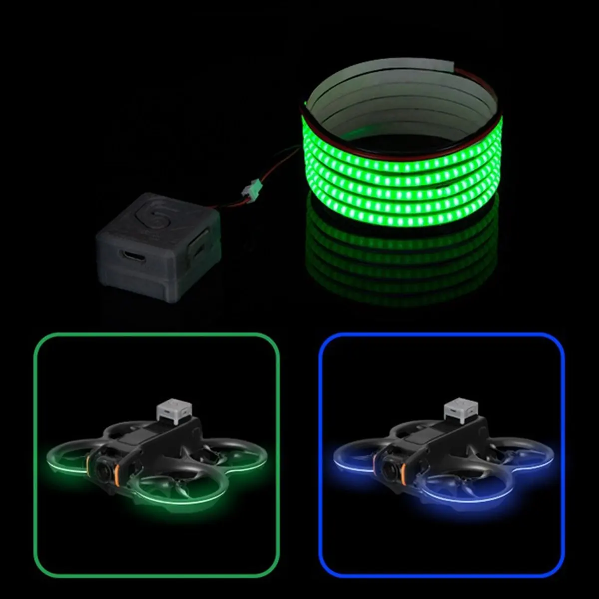 

A003 Drone Colorful Light Strip for Avata2 Traverser High Bright Light Tube Night Flight Flight Warning Light Strip B