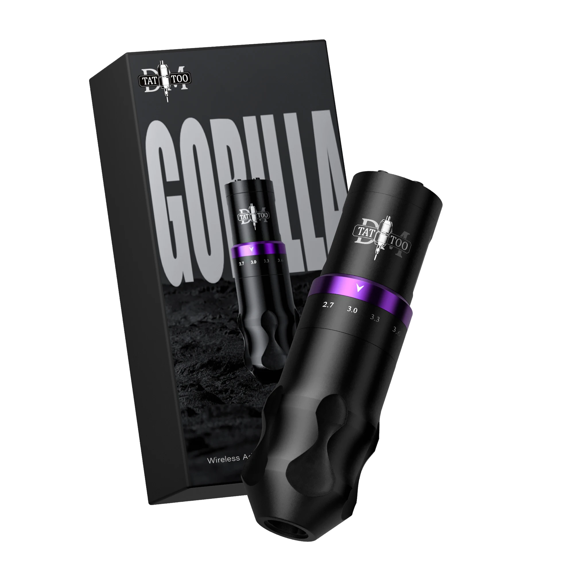 

DM Gorilla машина для татуировки с регулируемым ходом, индивидуальный мотор, аккумулятор высокой емкости, ручка для татуировки, светодиодный цифровой дисплей, пистолет для татуировки