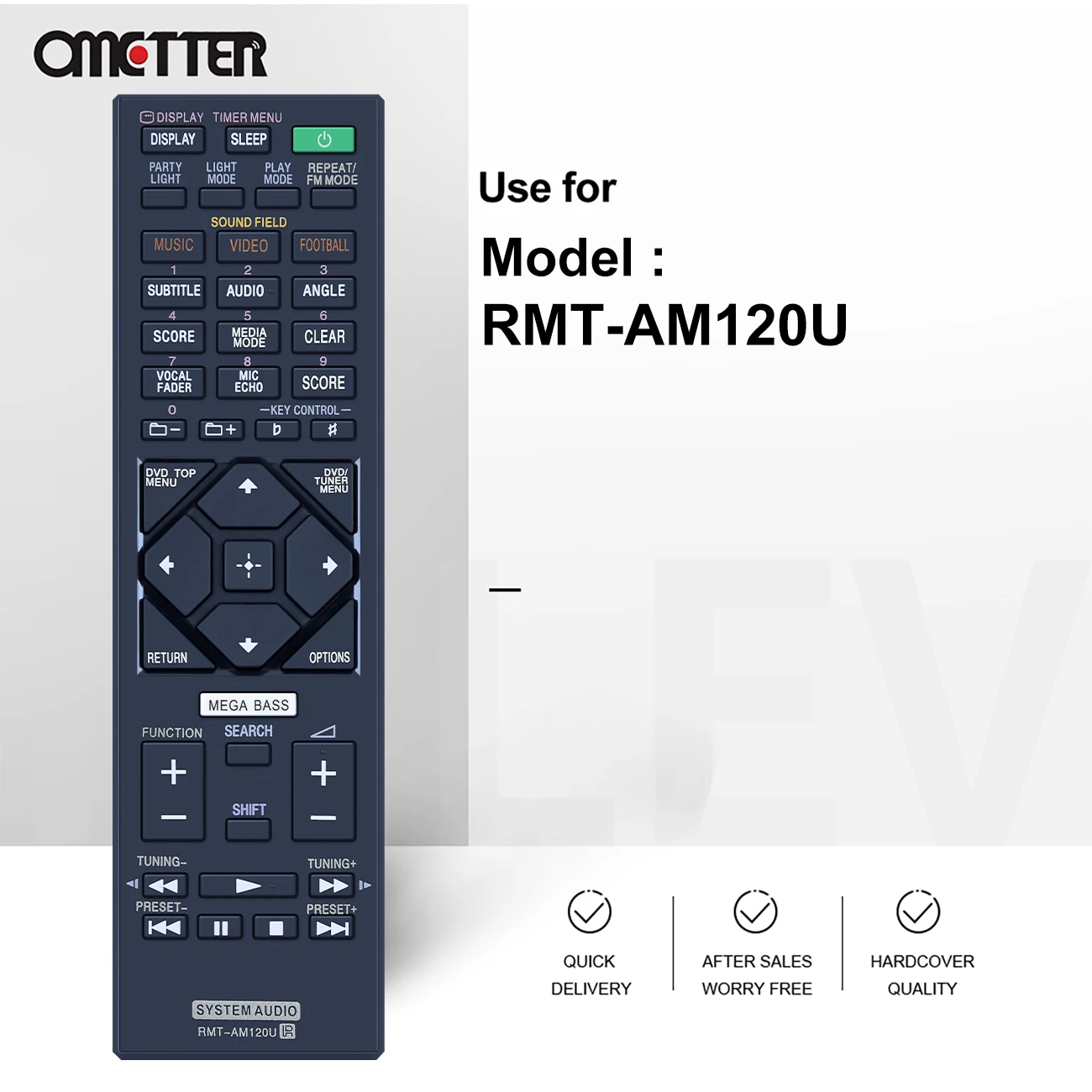 Nowy RMT-AM120U pilot zdalnego sterowania dla systemu Sony wymiana Audio dla HCDGT3D HCDSHAKEX1 HCDSHAKEX3 HCDSHAKEX7 MHCGT3D