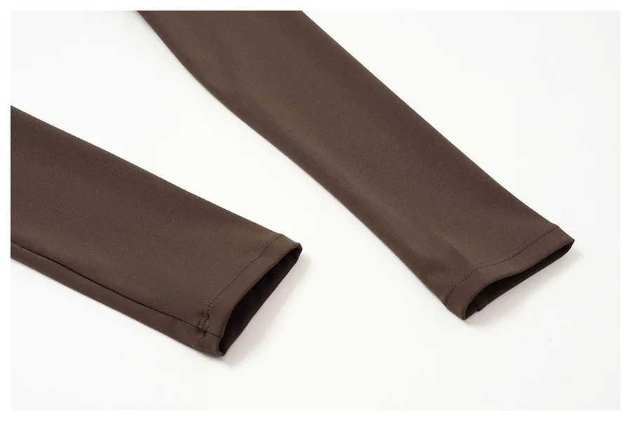 Yoga-Set 2-teilig, Fitnessbekleidung, Trainingsanzug, Lauf-Sportbekleidung, Outfit, hochtailliert, weites Bein, langärmeliges Crop-Top – Detail 33