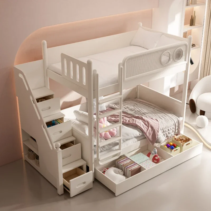 -For Girl Bassinet Baby Care Tools Alo Children Beds Kids Bedroom Furniture Wooden Toddler Children's Individual Family Bunk&