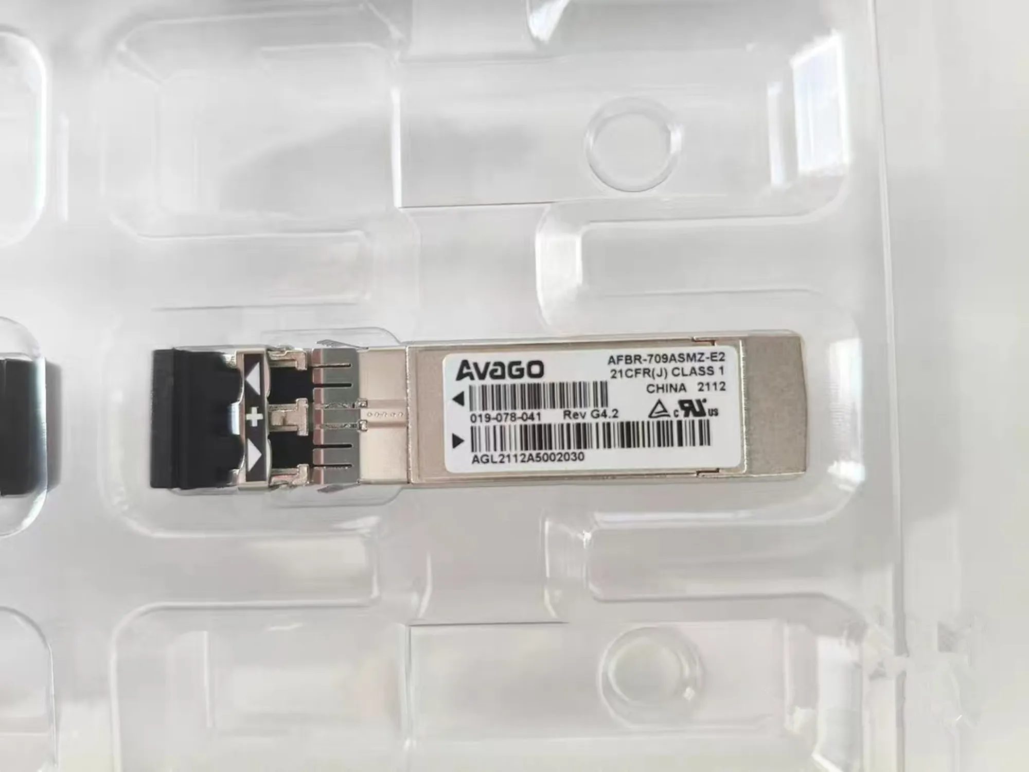 AFBR-709ASMZ-E2 019-078-041 Avago 10G 850nm SFP+ Optical Transceiver Avago 10g Sfp+ Transceiver/10g Fiber Switch