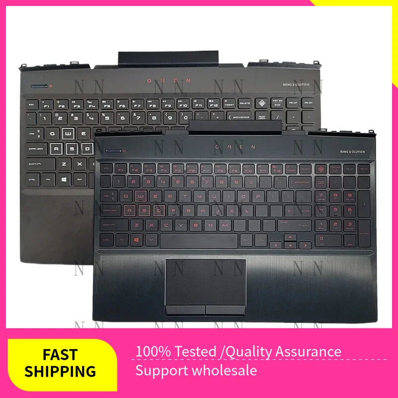 

YUZG For HP Omen 15-DC 15-DC0005TX TPN-Q211 Palmrest White or Red Backlit Keyboard