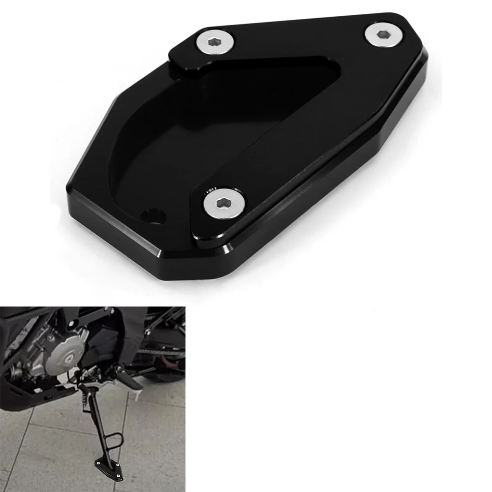 

Motorcycle CNC Kickstand Foot Side Stand Extension Pad Support Plate Fit For Suzuki V-Strom 650/XT650 2014-2024 DL650 2012-2024