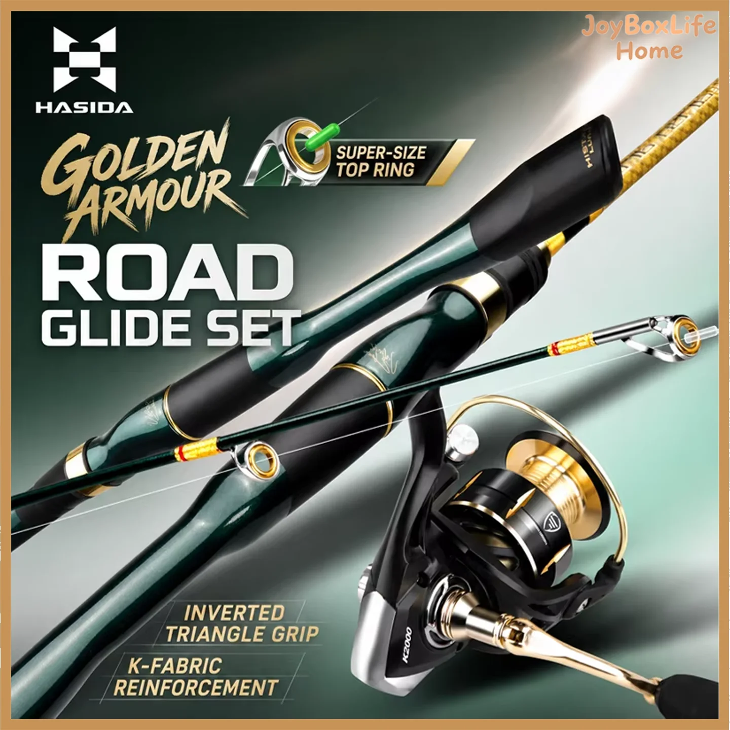 HASIDA Golden Armor Slip Drift Lure Rod Large Guide Ring Long Cast Triangular Handle Sliding Float Fishing Rod For Anglers