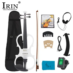 IRIN AU-03 4/4 Electric Violin Maple Panel Electric Violin Set with Case Accessories Professional Electric Violin for Practice