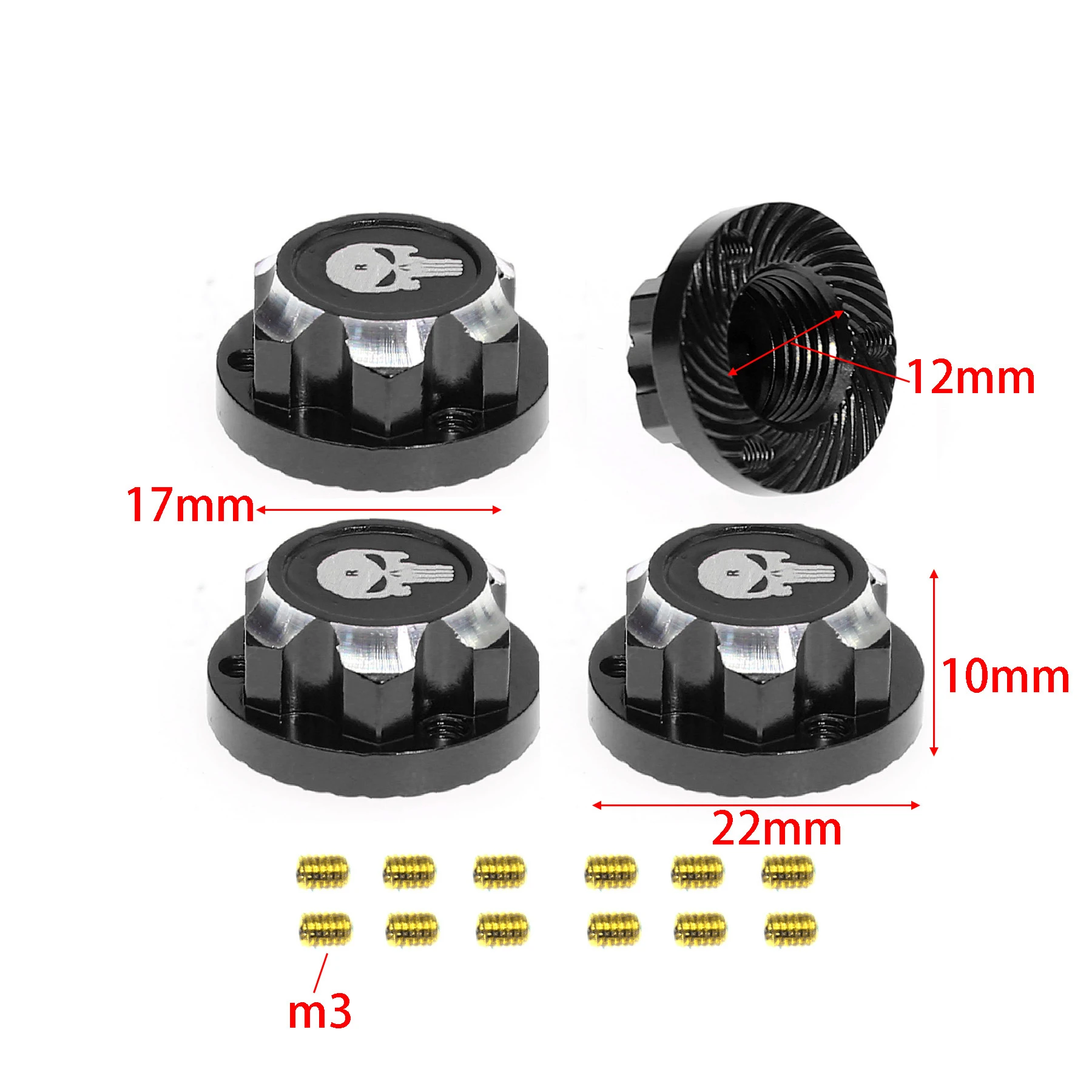 4 stuks antislip wielmoeren me - Rc Truck Monster recensie en prijs