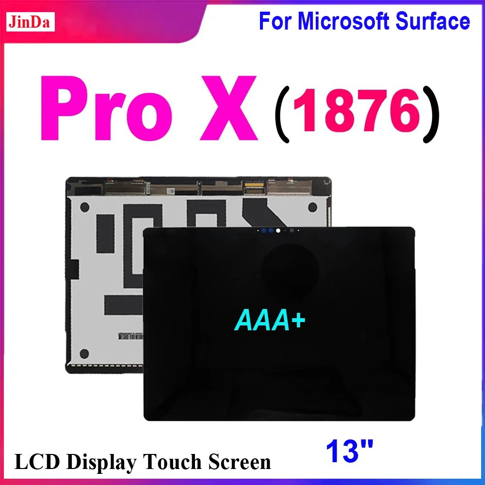 Pantalla LCD Original de 13 pulgadas para Microsoft Surface Pro X 1876, montaje de digitalizador con pantalla táctil para Surface Pro X, repuesto de LCD
