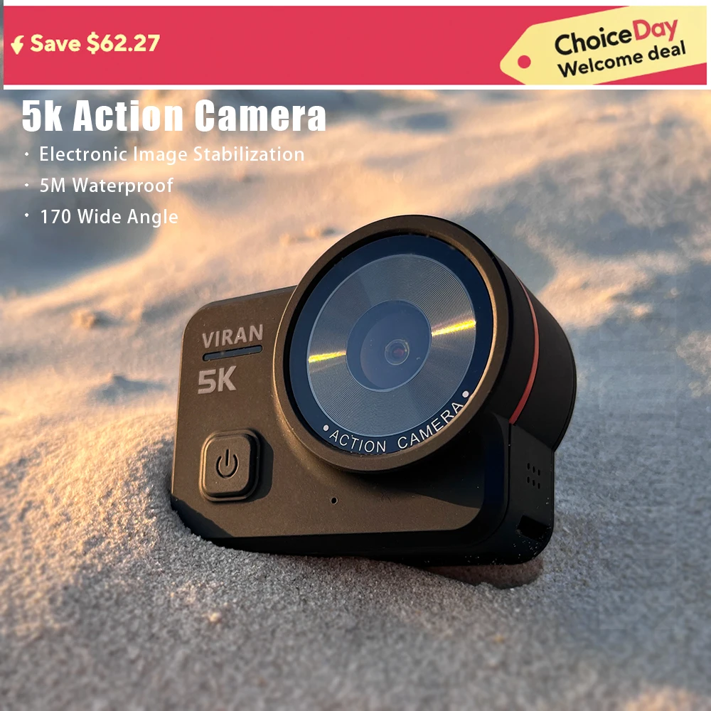 CERASTES V10 5K 4K60FPS WiFi Anti-shake Action Camera Go With Remote Control Screen Waterproof Sport Camera pro drive recorder