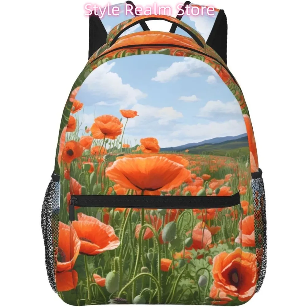 

Lovely Peony Flower Lightweight Laptop Backpack Lightweight Multipurpose Travel Casual Daypack Unisex College Backapcks for Men
