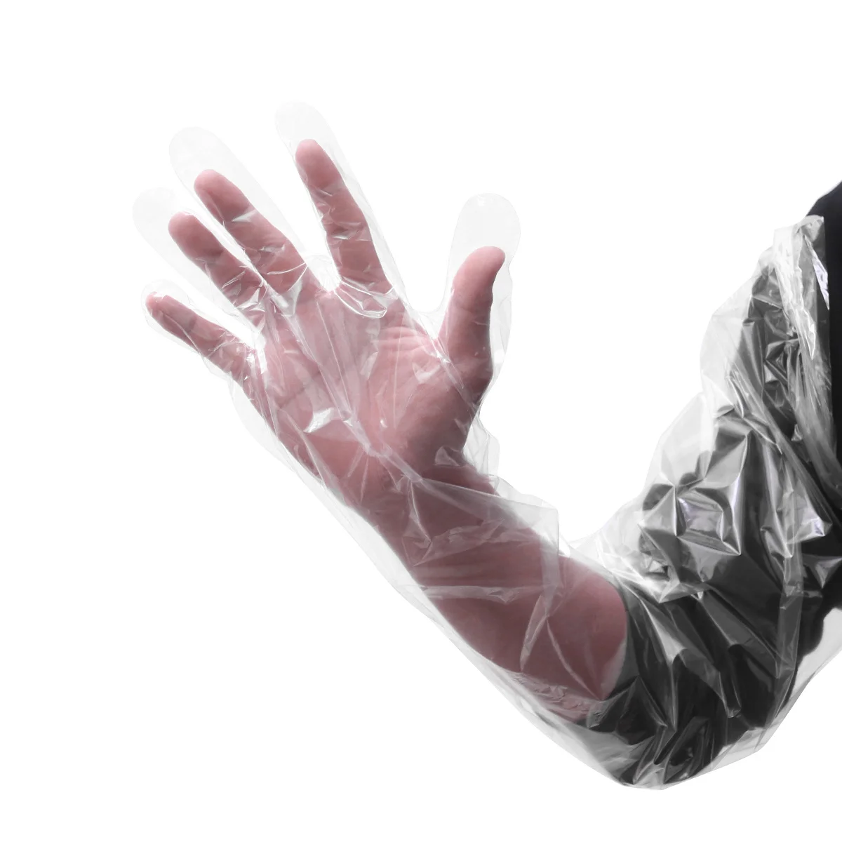 

100Pcs Protective Arm Sleeves Disposable Oilproof Oversleeves Lightweight Cleaning Outdoor Vet Checking