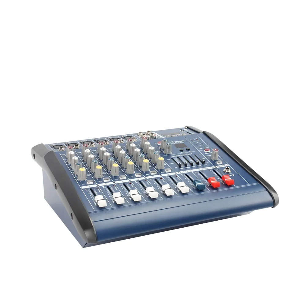 Audio Mixer Wedding Stage Performance PMX 4-Way 6-Way 8-Way 10-Way Bluetooth with Sound Console of Power Amplifier