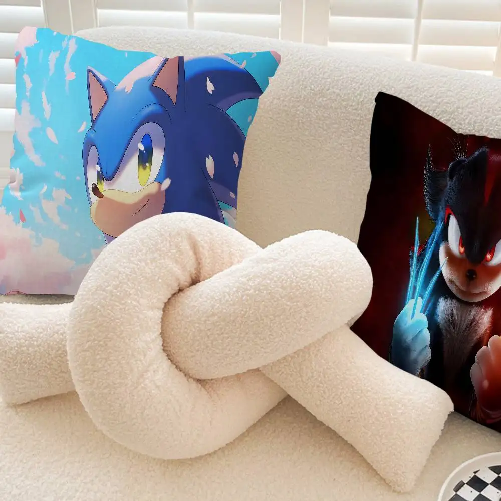 Classic Game S-SonicS 45*45cm Cushion Cover Pillow Cover Decor Pillowcase Home Pillowcase for Couch Pillow - view 5