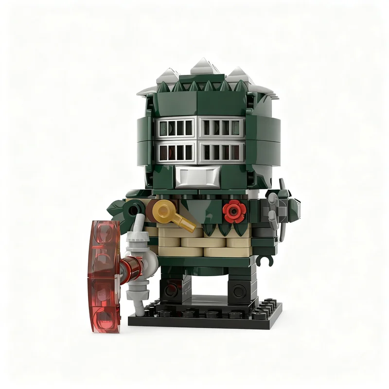 196pcs MOC Doom Sentinel Slayer Headz Display Building Blocks Construction Kit Hobby Assembly Showcase Toy Gift For Collectors