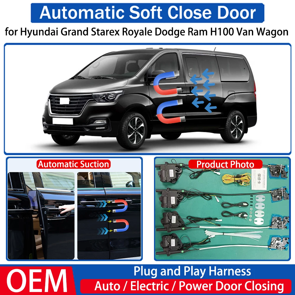 لشركة هيونداي جراند ستاركس رويال دودج رام H100 فان واجون سيارة أوتوماتيكية لينة إغلاق الباب طقم شفط كهربائي إغلاق الطاقة #1