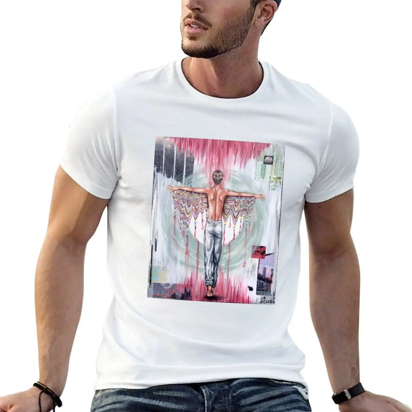 

Into the Light T-Shirt t shirts for man cotton soft mens graphic t shirts cotton t shirt man T-shirt