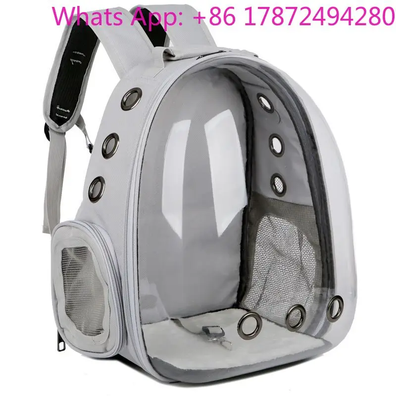 Luxury Portable Transparent Pet Travel Carrier Bag Ventilated Cat Dog Backpack Breathable Cat  Veterinary Instrument