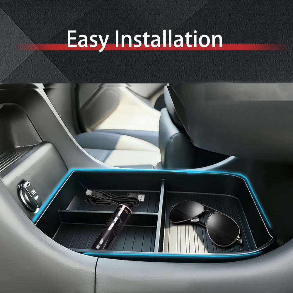 

NEW Lower Center Console Organizer Tray For Hyundai Palisade 2026 TPE Car Interior Accessories Armrest Storage Box