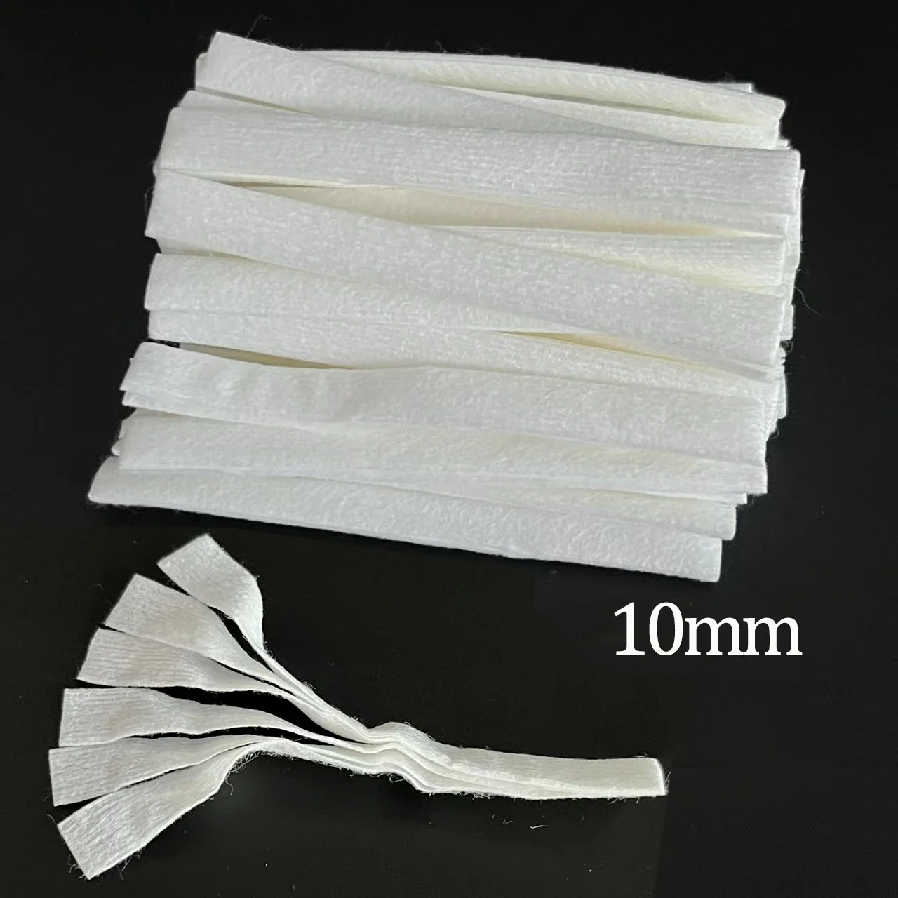 Classical 250/100/20pcs Cotton Strip 6Layer DIY Handheld Wide 8/10mm Premium Oil Absorbent Mesh Clean Protect Cotton Strips