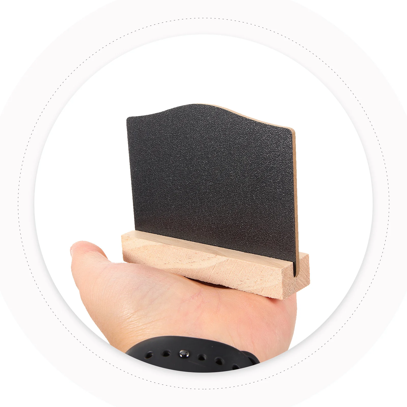 Mini Wooden Blackboard Double-Sided Writing Board Stand For Bedroom Living Room Kitchen Wedding Party Chalk Message Sign