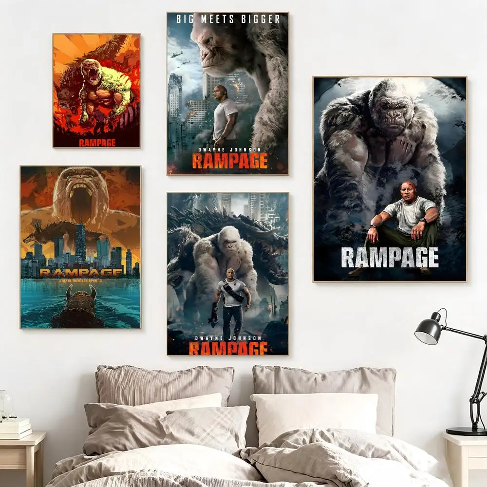 Classic Movie R-Rampage Poster impermeable para el hogar sala de estar dormitorio bar decoracion estetica