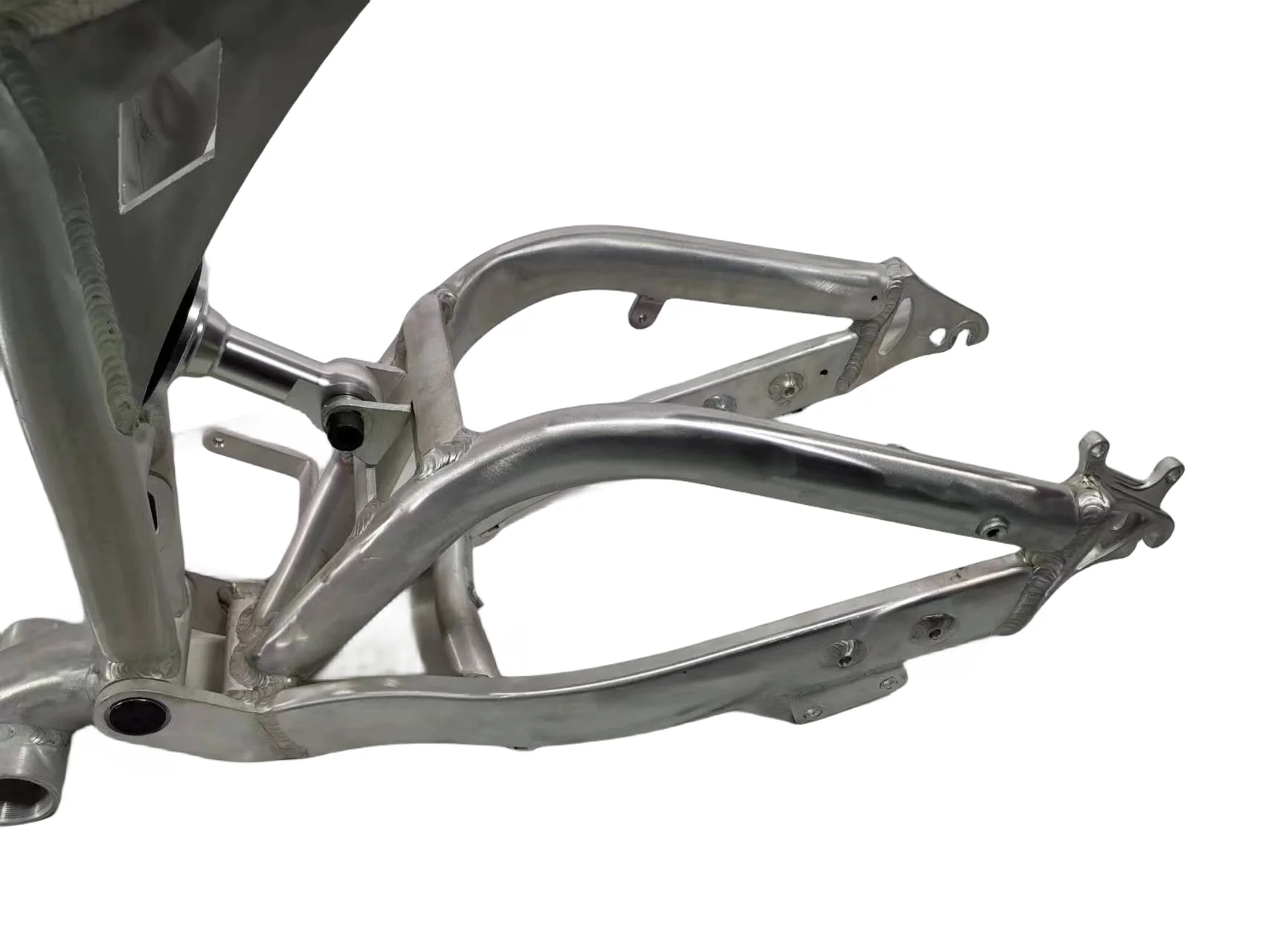 20" Silver Gloss Light 6061 Aluminum E-Bike Frameset for Bafang Mid Motor