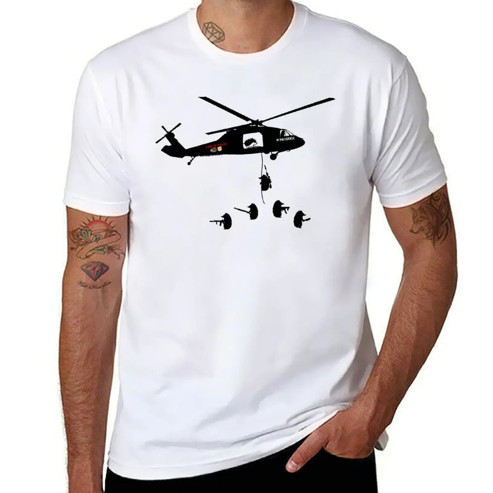 Футболка H-TEAM HELO, мужская футболка из 100% хлопка, дизайнерская футболка