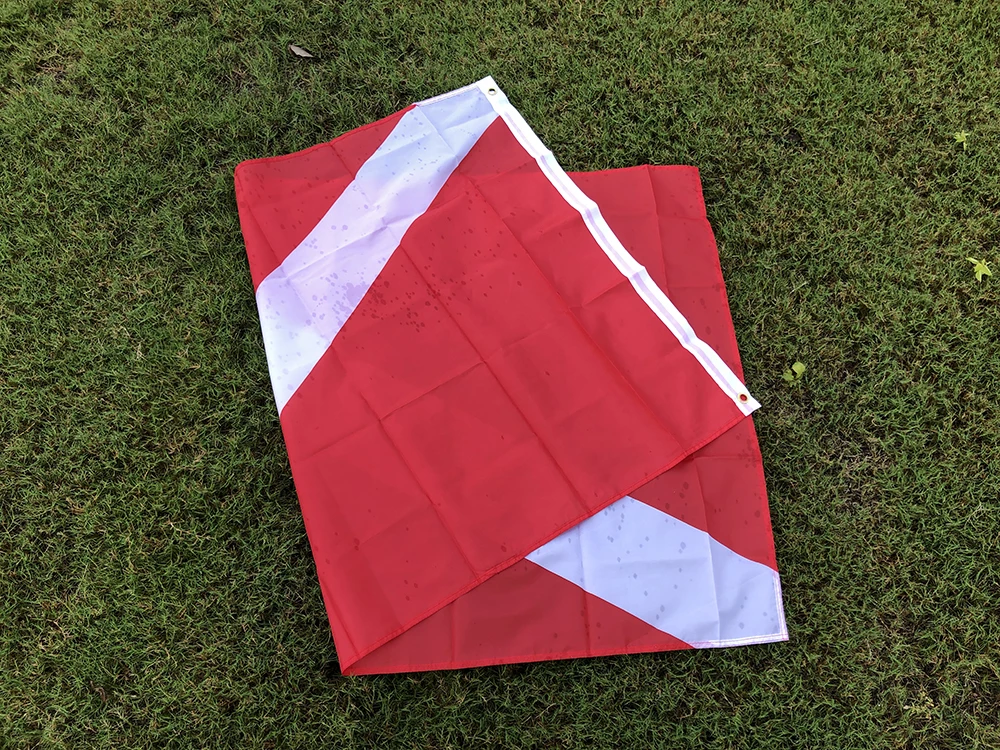 SKY FLAG Diving Boat Flag 90x150cm polyester hanging International Sign Universal Scuba Diving Boat Floating Flag with Grommets