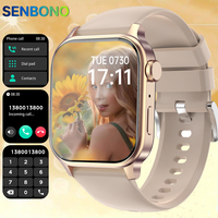 SENBONO New Smart Watch Women Answer Call Heart Rate Monitor Sleep Monitoring Music Control Smartwatch For Xiaomi Android IOS