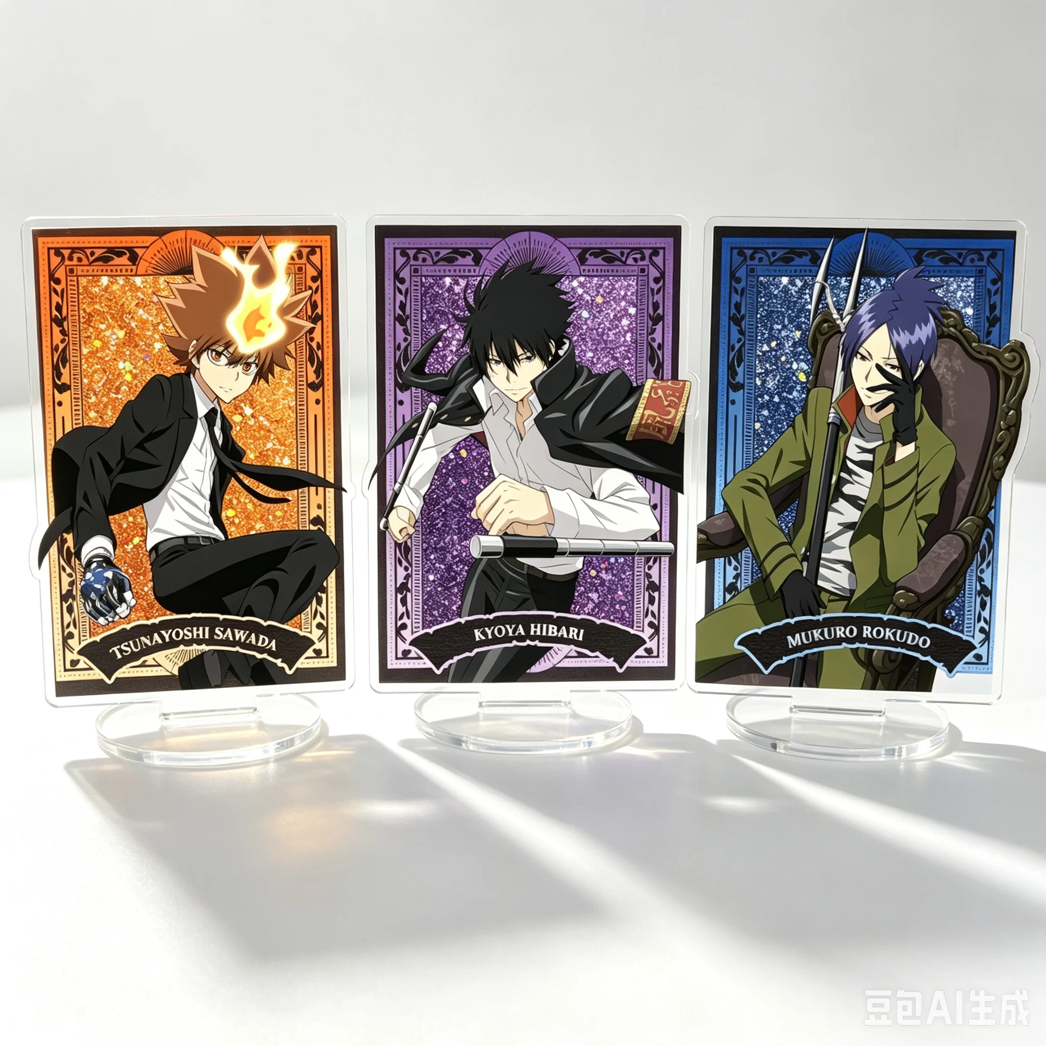 Backpack Pendant Hot 15CM Anime HITMAN REBORN! Figure Peripheral Collection Funny Acrylic Stand Model Decorations Gifts Keychain