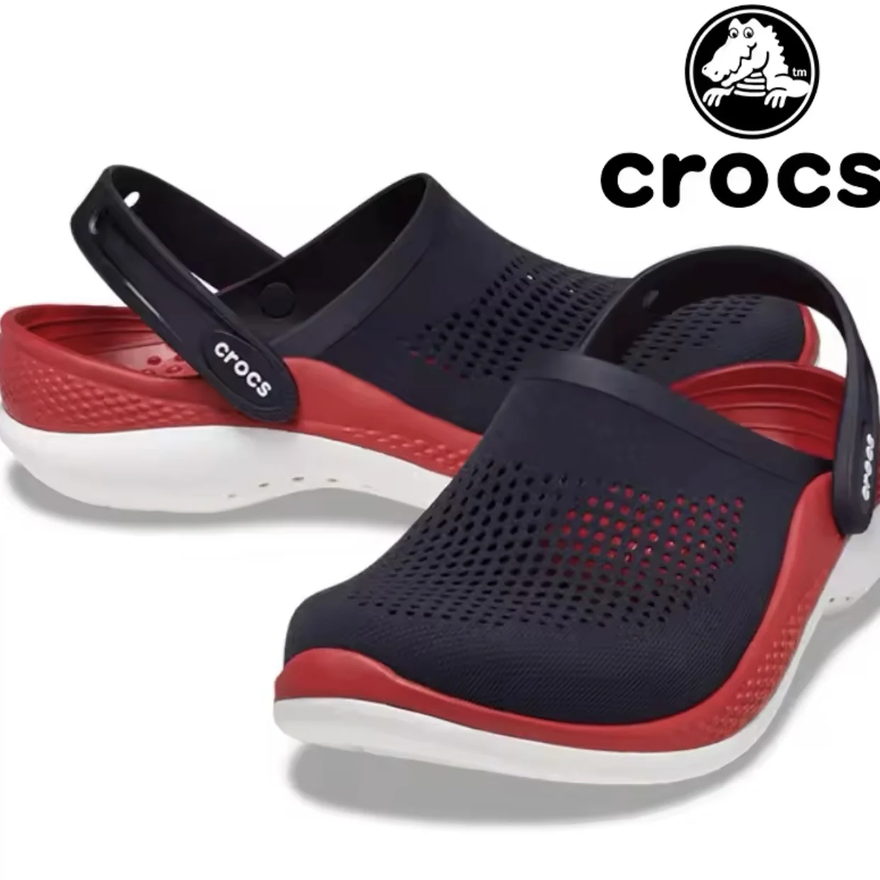 Сабо унисекс Crocs LiteRide 360, новые летние удобные и дышащие 206708   Мужские и женские пляжные тапочки