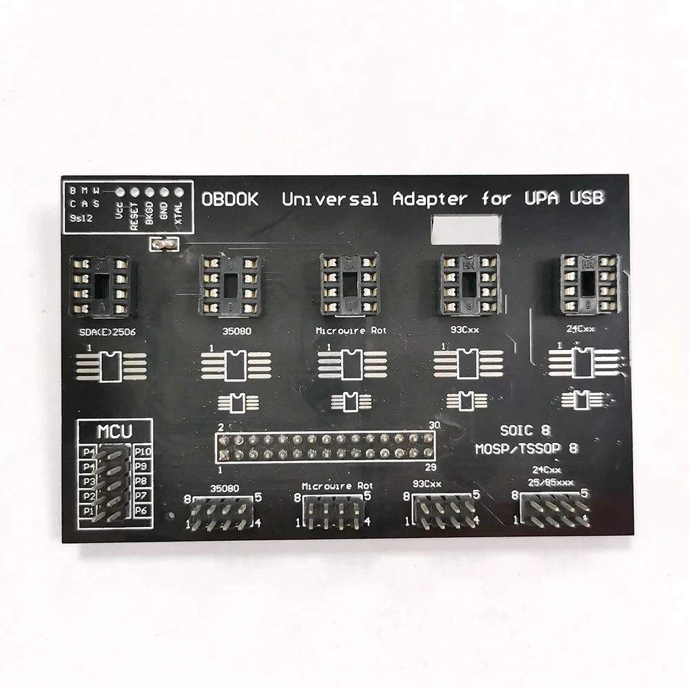 UPA USB Universal Eeprom Adapter V1.3 ECU Programmer for I2C/SPI Microwire Eeprom-Programming With 8 Soic Clip Cable Tunning Too