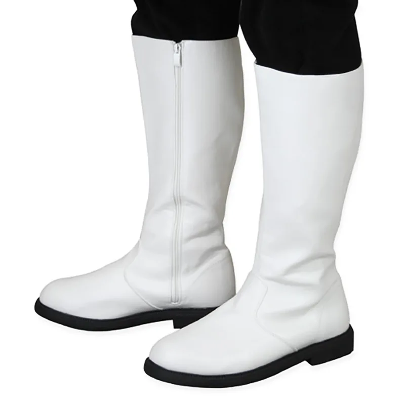 Mittelalterliche Ritter-Renaissance-Stiefel in Mehrfarbig für Männer, Retro PU-Leder Hohe Stiefel, Piraten-Cosplay Halloween-Karneval-Party-Schuhe – Detail 2