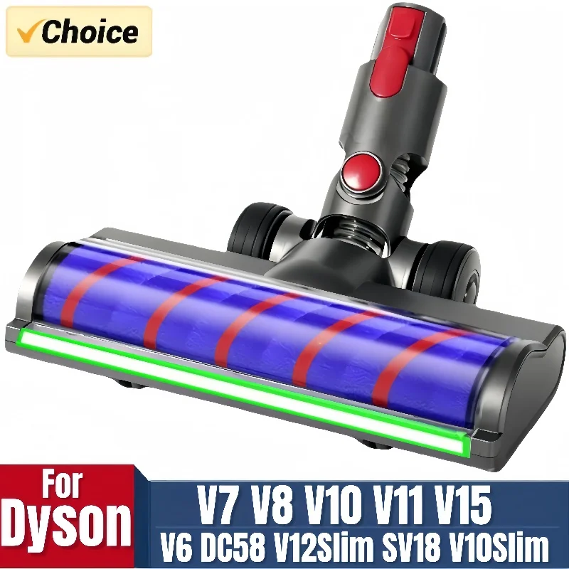 Pour V7 V8 V10 V11 V15 G5 V8Slim V6 V10 Slim V12 mince aspirateurs remplacement tête d'aspirateur pièces de rouleau souple à dégagement rapide