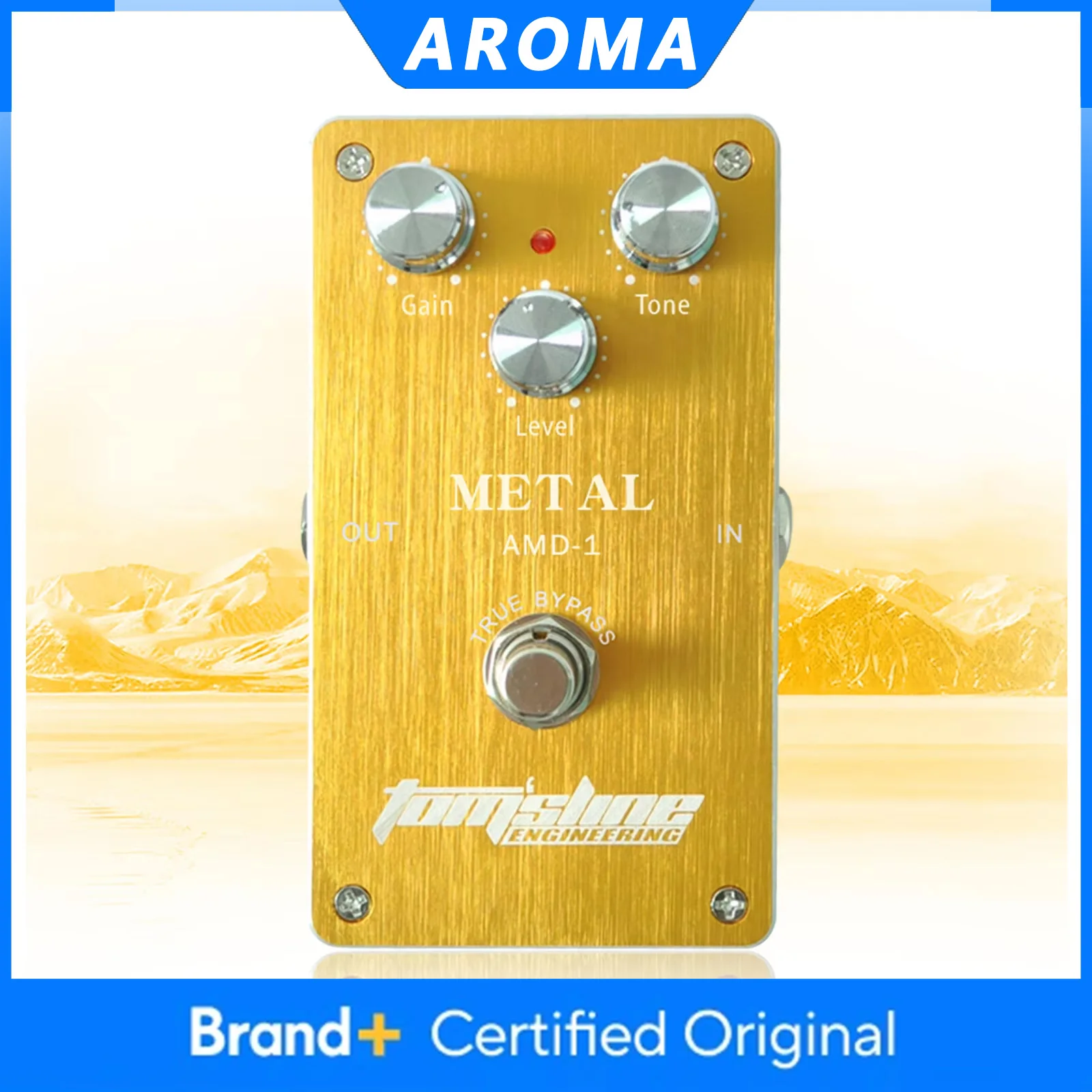 

Электрогитарная педаль эффектов AROMA AMD-1, металлическая, с технологией True Bypass, корпус из алюминиевого сплава, прочная и изысканная.