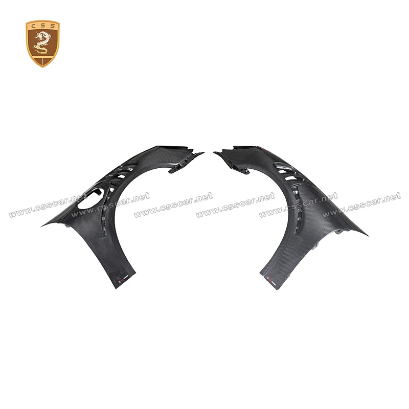 For Porsche Boxster Cayman upgrade TD Style Dry Carbon Front Wind Knife Splitter Side Air Vent Cover Rear Bumper Wing Spolier