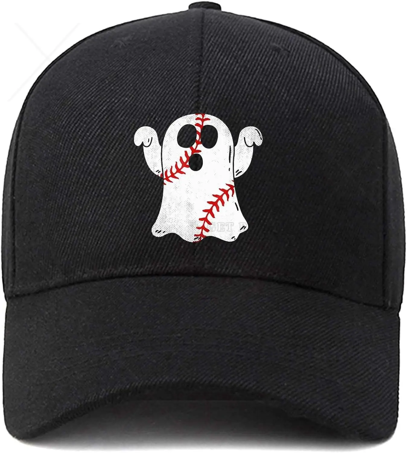 Duch baseballu kreskówka śmieszna czapka Halloween regulowana czapka tata niestrukturalna bawełniany kapelusz dla mężczyzn kobiet dorosłych cztery pory roku