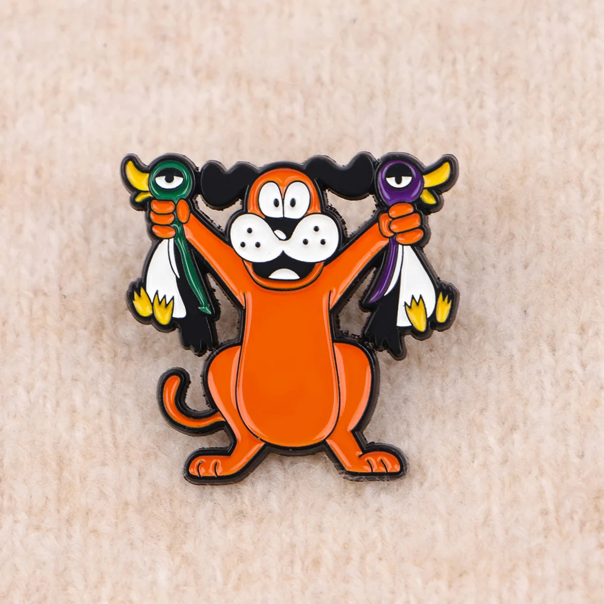 재미 있은 오리 에나멜 핀 귀여운 강아지 브로치 파인스 옷깃 핀 배낭에 배지 의류 액세서리 동물 쥬얼리 친구 선물