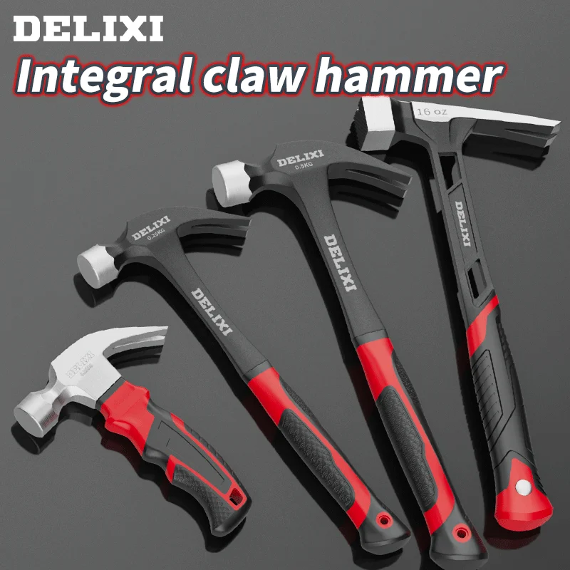 Horn hammer integral iron hammer woodworking special mini hammer nail hammer home hammer tool