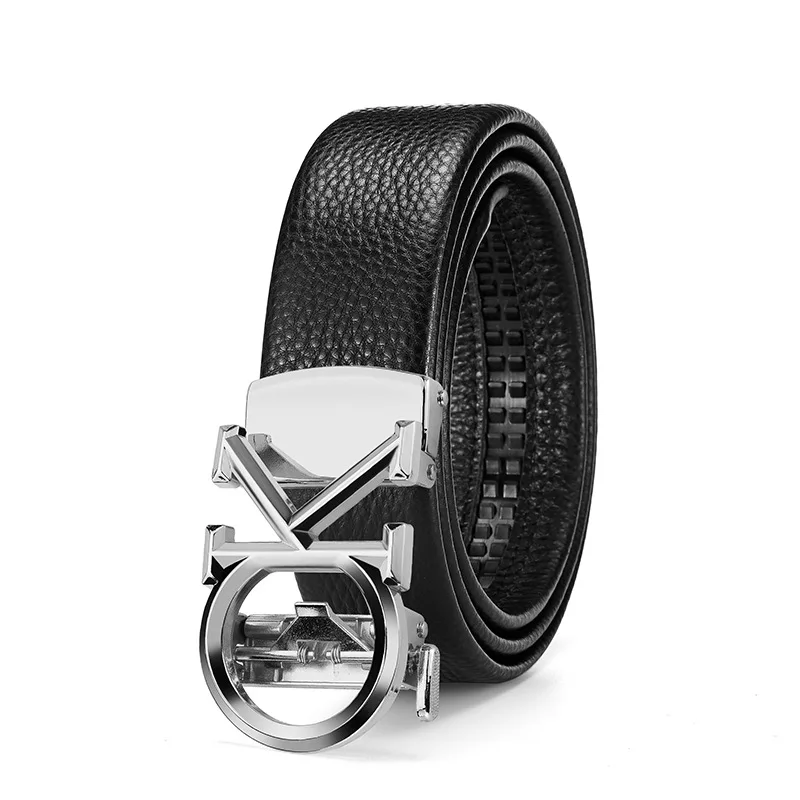 Hot Selling Letter Alloy Buckle and Automatic Buckle Business Men's Belt, Daily Multifunctional Decoration Suit Jeans Belt
