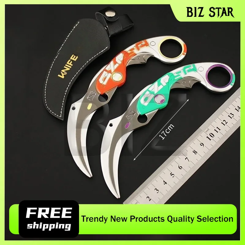 

17 см/6,69 дюйма Valorant игровая периферия экстремальная скорость рампы лезвие модель оружие металлическая игрушка коготь нож оружие украшения коллекции