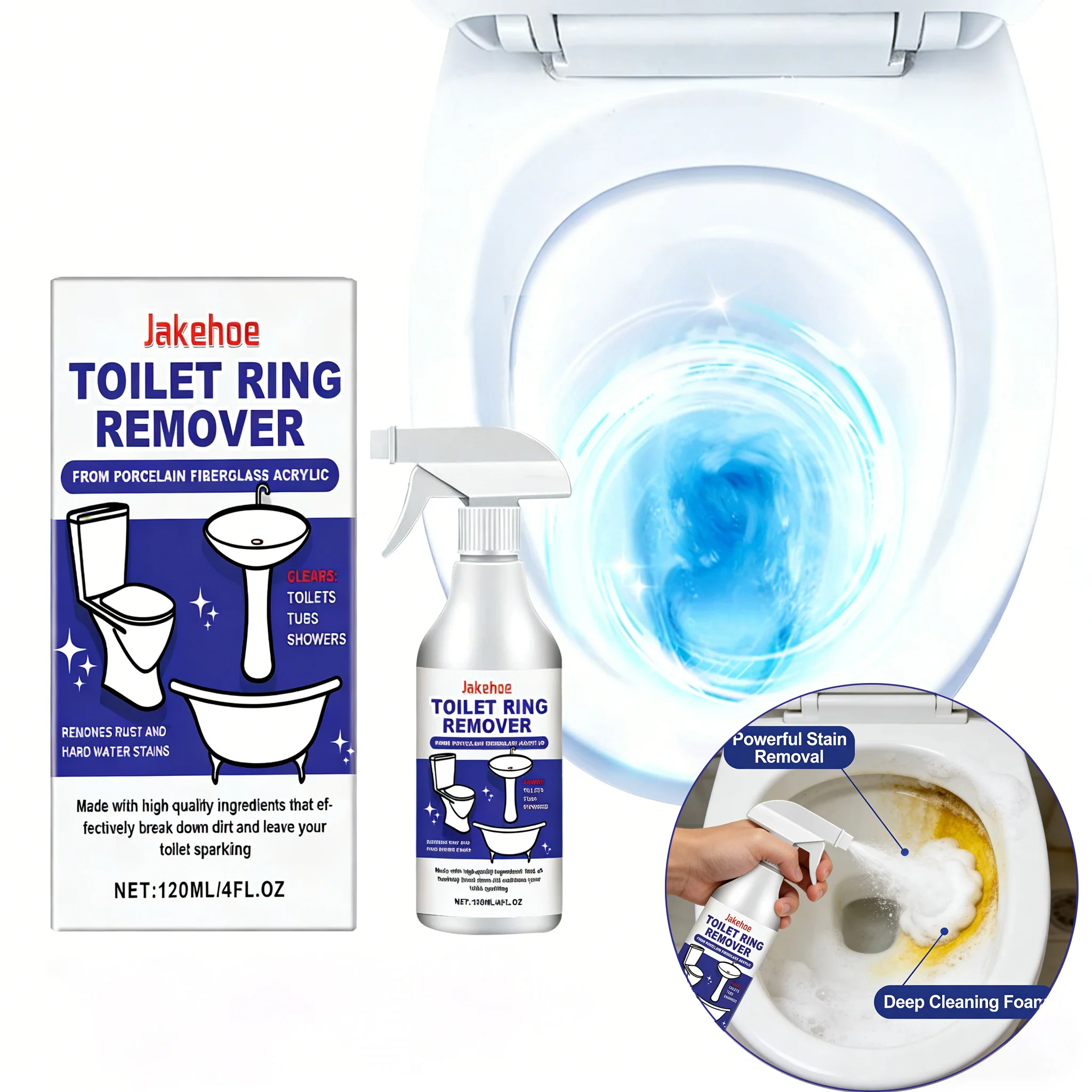 Limpiador de espuma para inodoros, limpieza profunda, eliminación eficiente de incrustaciones urinarias, elimina olores, restaura el brillo del inodoro, agente desincrustante para inodoros