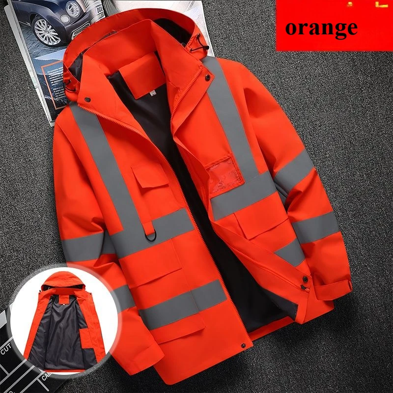 Men's workwear jacket construction clothing building clothing outdoor work clothes windproof waterproof  reflective strip