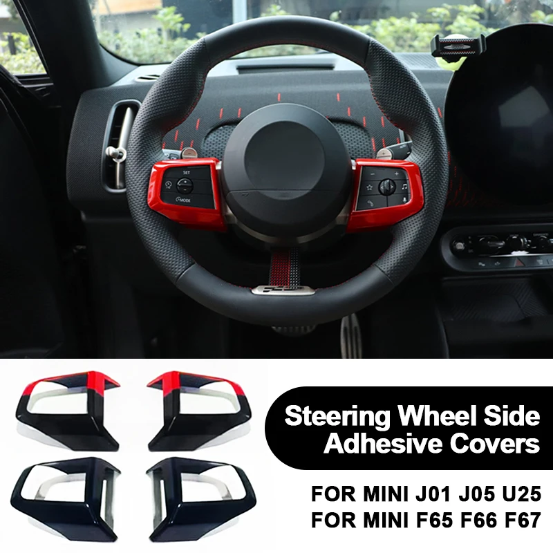 

Car Steering Wheel Button Panel Cover Car Sticker For Mini Countryman U25 J01 J05 F65 F66 F67 2024 2025 For Mini Accessories
