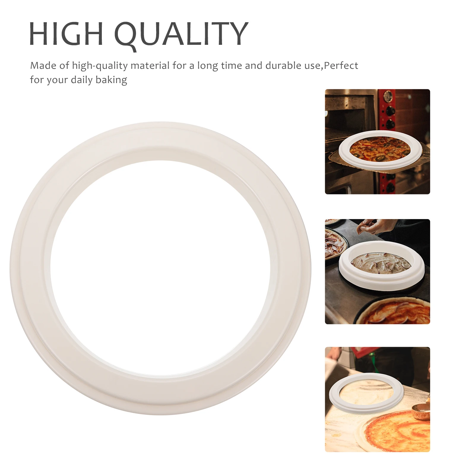 

Plastic Pizza Saucing Inch Pan Baking Tool Kitchen Pizza Making Tools Safe High Quality Material Practical Saucer Widely