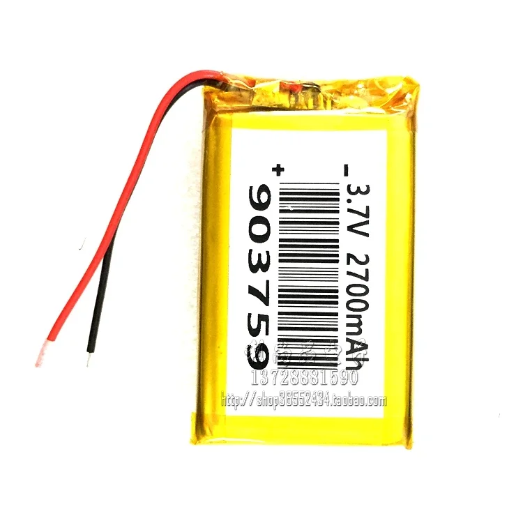 3.7 فولت 2700 مللي أمبير بطارية ليثيوم بوليمر الملاحة GPS مسجل حركة المرور جهاز محمول 903759