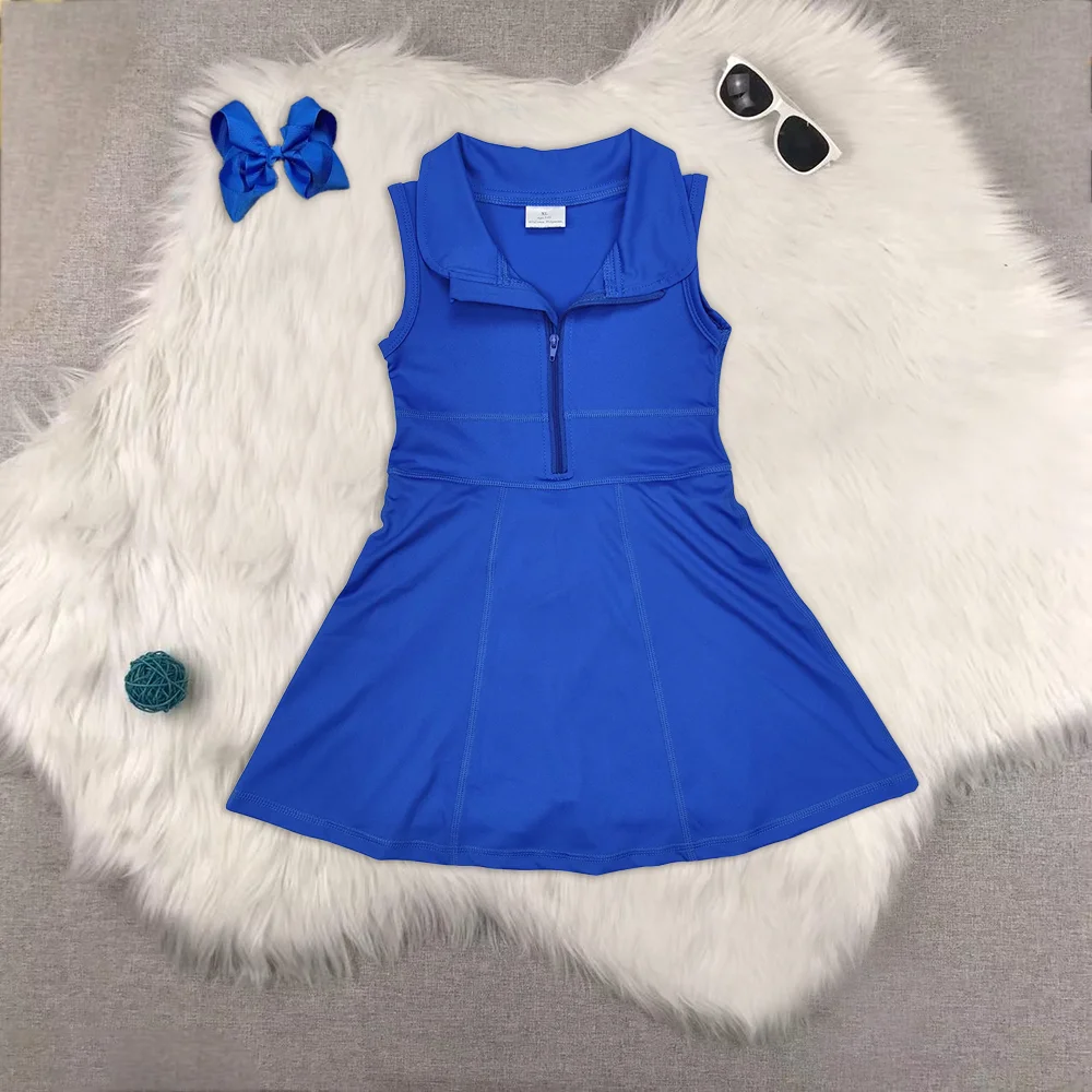 

Baby Girls Royal Blue Athletic Active Wear Knee Length Dresses