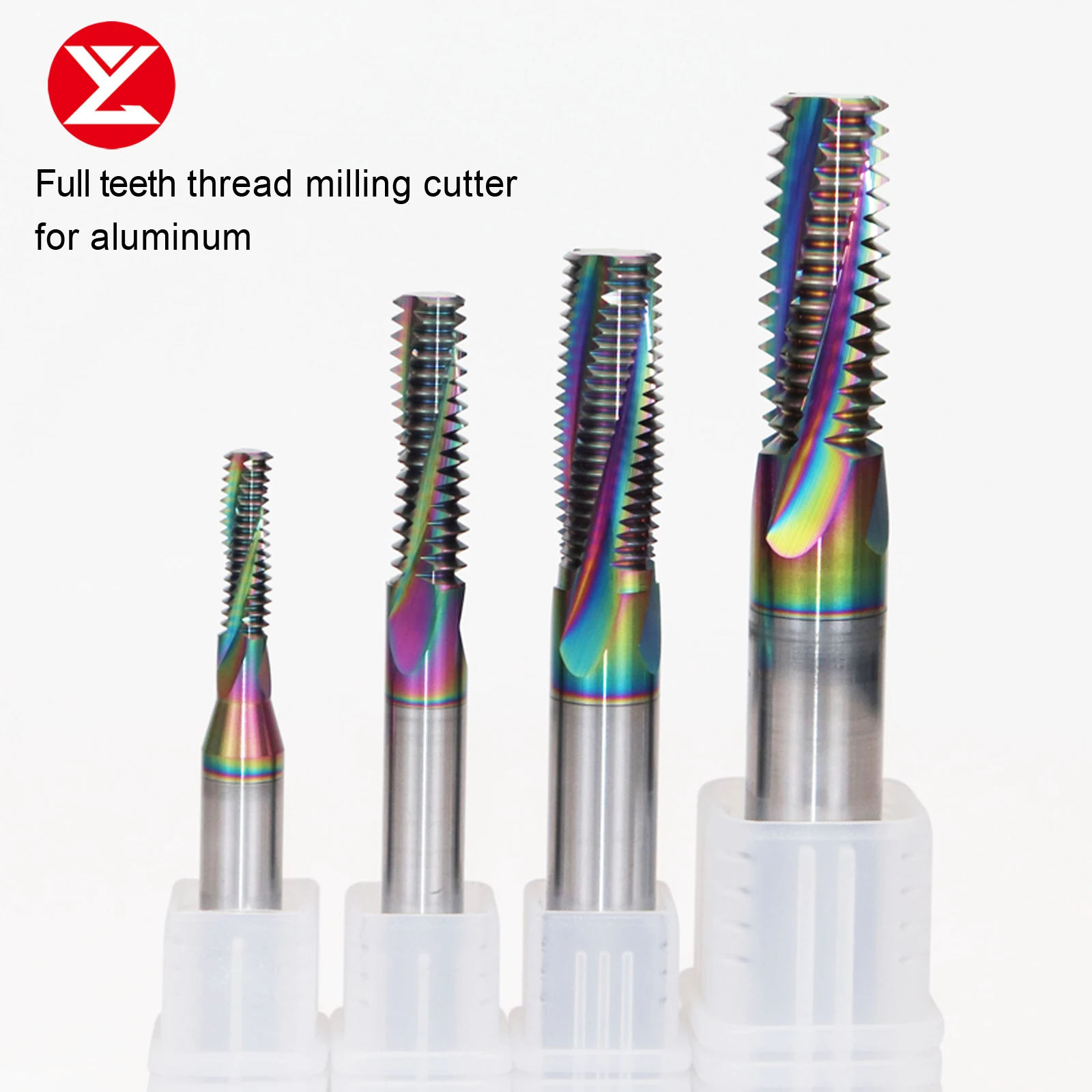 CNC Solid Carbide Full Thread Milling Cutter For Aluminum DLC coat M1.6 M2 M2.5 M3 M4 M5 M8 M10 M12 M14 M16 Tungsten Steel Tools