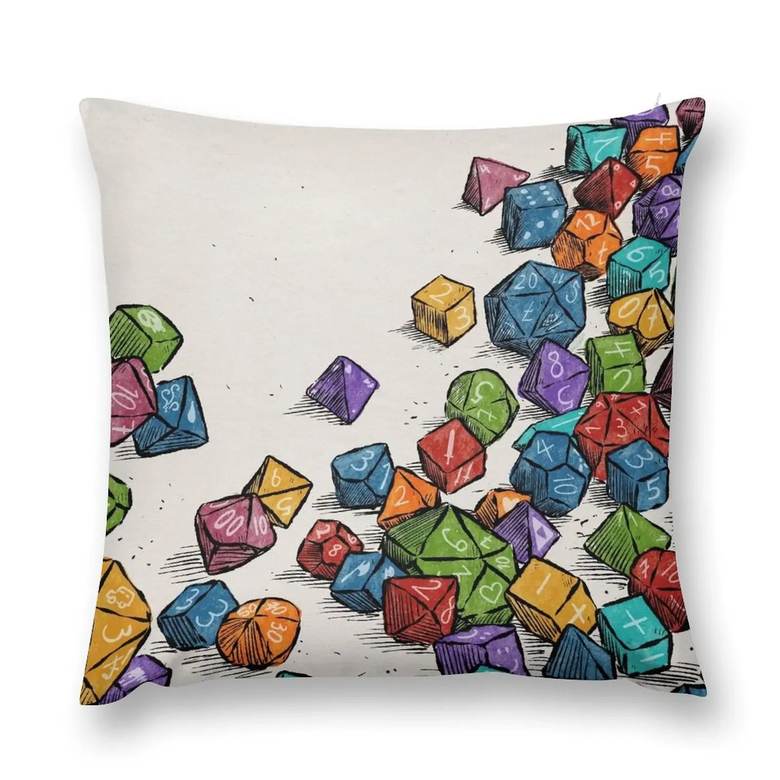 

Never enough dice Throw Pillow Pillowcases For Pillows pillows decor home pillow